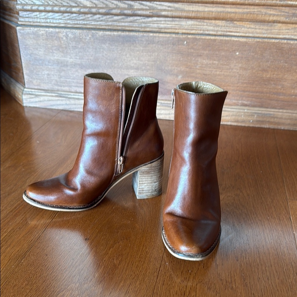 Lucky Brand Brown Ankle Booties